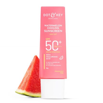 Dot & Key Watermelon Sunscreen SPF 50 PA++++ with Hyaluronic Acid, Broad Spectrum 80g